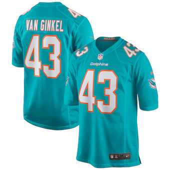 Men%27s Miami Dolphins #43 Andrew Van Ginkel Green Stitched Jersey Dzhi->minnesota vikings->NFL Jersey